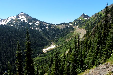 Chinook Pass from the north, along the Pacific Crest Trail on the Okanogan-Wenatchee National Forest photo