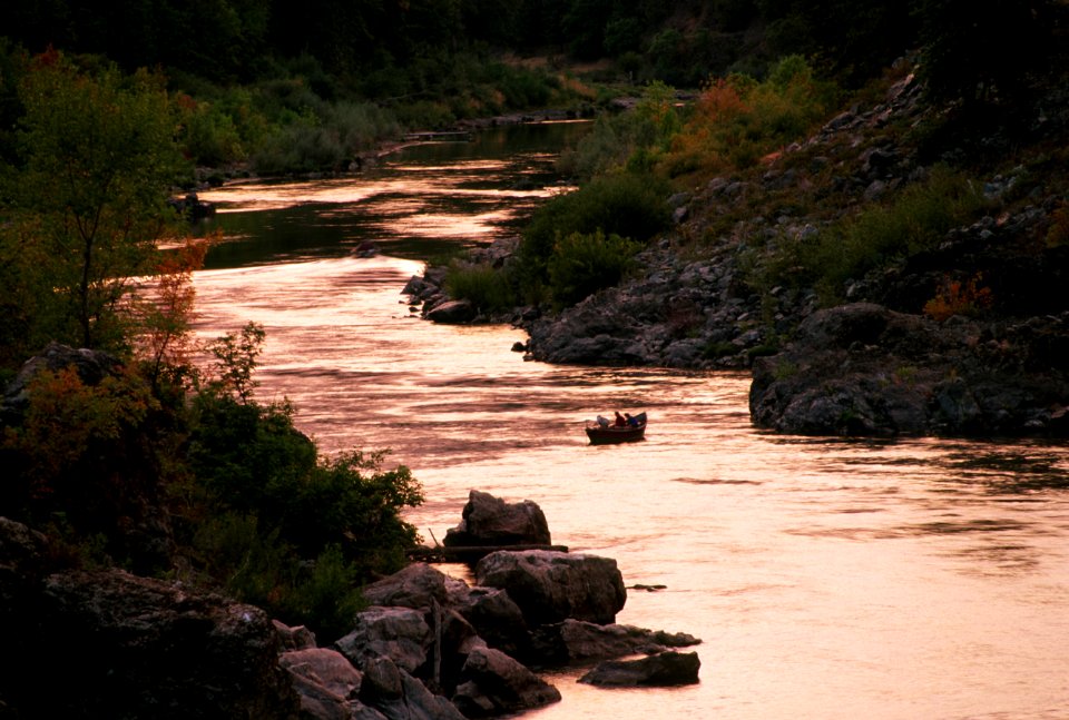 Rogue River-Bureau of Land Management, Sunset on River, Rogue River Siskiyou National Forest.jpg