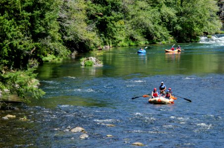 River recreation on the "Wild and Scenic" north Umpqua River photo