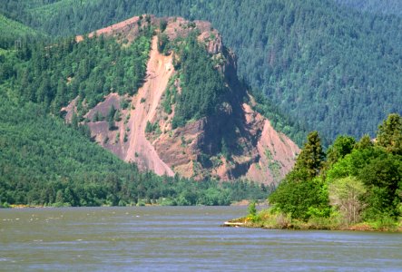 Columbia River and Cliff, Columbia River Gorge National Scenic Area.jpg photo