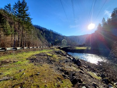 Carter Bridge Day Use Area after Riverside Fire, Mt. Hood National Forest
