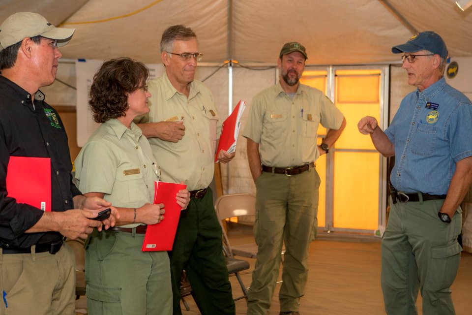 USFS Director of Fire & Aviation Management Shawna Legarza's visit to the ICP in Winthrop, WA