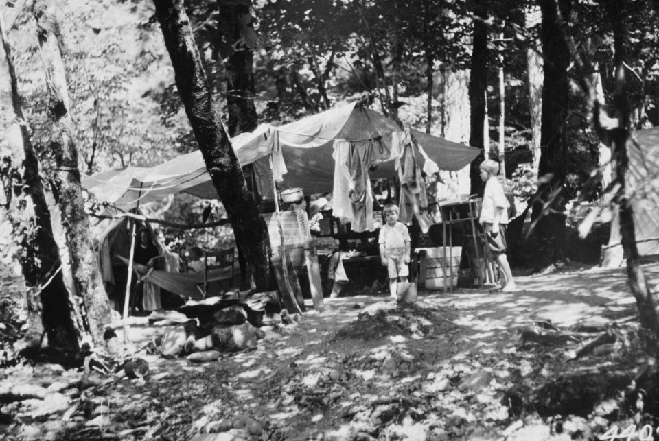 335 Tent camping on Forest Service land