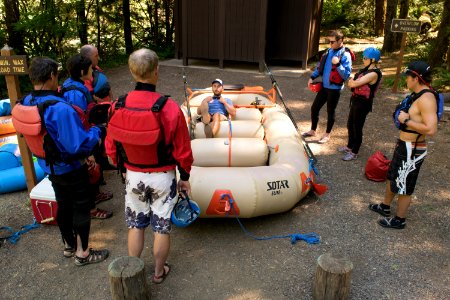 River recreation on the "Wild and Scenic" north Umpqua River photo