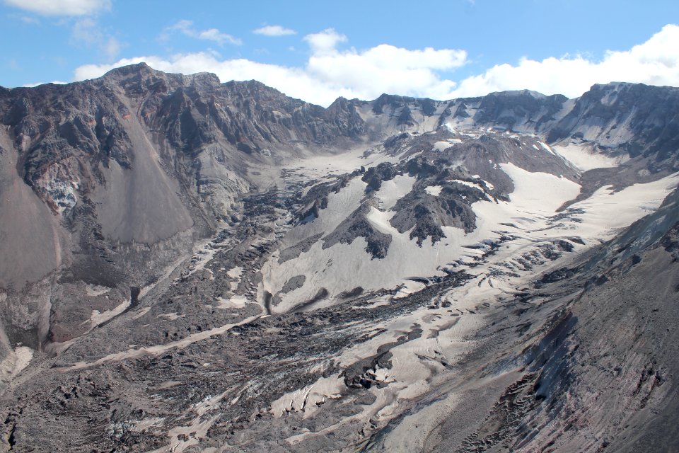 Mount St Helens crater (August 2011), Mount St Helens NVM on the Gifford Pinchot National Forest