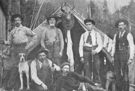 196 Billy Welch& hunting party 1890's