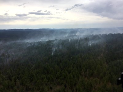7.9.19 Blue Ridge Fire overview from Helicopter