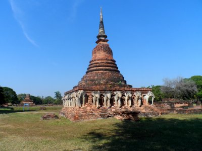Stupa in Sukhothai historical park photo