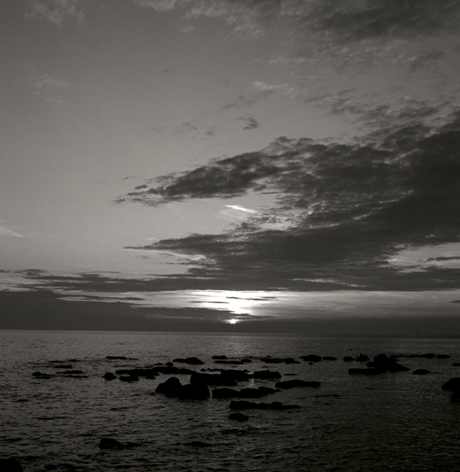 2019 05 Urlaub Istrien Umag Sonnenuntergang Yashica mat