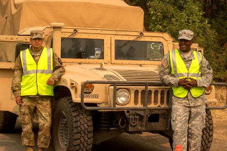 National Guard  providing traffic support
