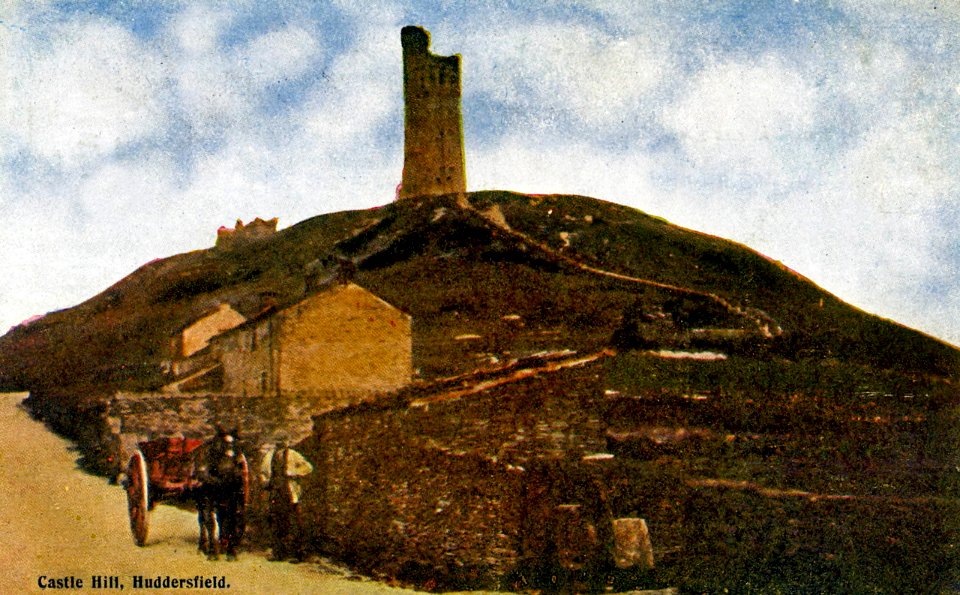 1908 postcard of Castle Hill, Huddersfield