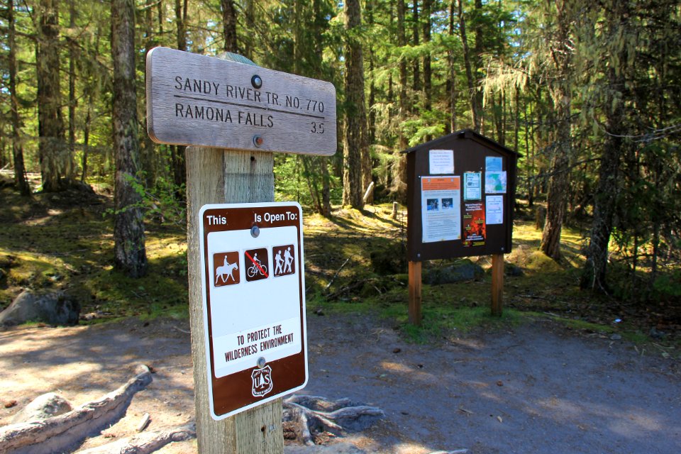 Sign Ramona  - Mt. Hood National Forest. Photos by Trent Deckard