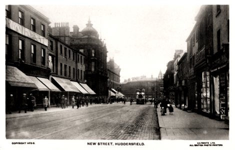 undated photo postcard of New Street, Huddersfield photo