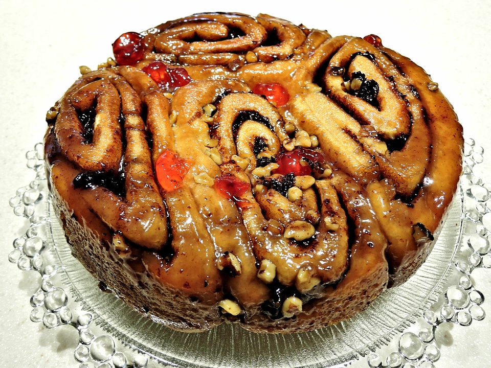 Pecans brown sugar glaze sweet food