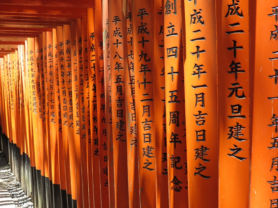 Gate orange font characters