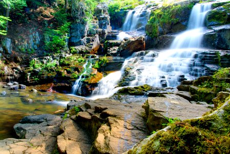Shelving Rock Falls, Adirondack Park, New York State photo