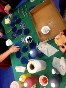 First Capitol Christmas Tree ornament making event in Sweet Home on January 20, 2018 14