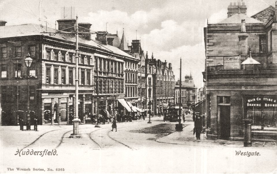 1909 postcard of Westgate, Huddersfield