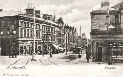 1909 postcard of Westgate, Huddersfield photo