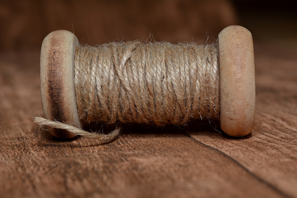 Thread yarn close up
