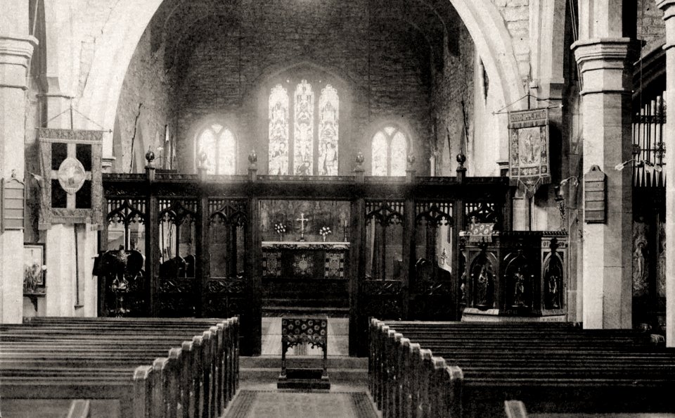 undated photograph of St. Bartholomew, Meltham