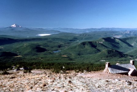 View of Mt Jefferson from Silcox Hut, Mt Hood National Forest.jpg photo