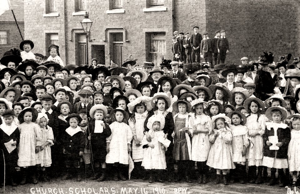 1910 photograph captioned ''Church Scholars May 16 1910''