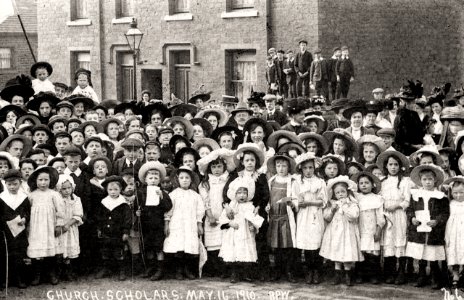 1910 photograph captioned ''Church Scholars May 16 1910''
