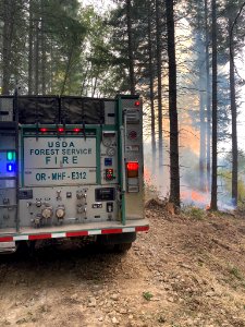 Mt. Hood National Forest Engine 312 working on the Riverside Fire 9-18-2020