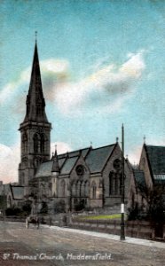 undated postcard of St. Thomas's Church, Huddersfield