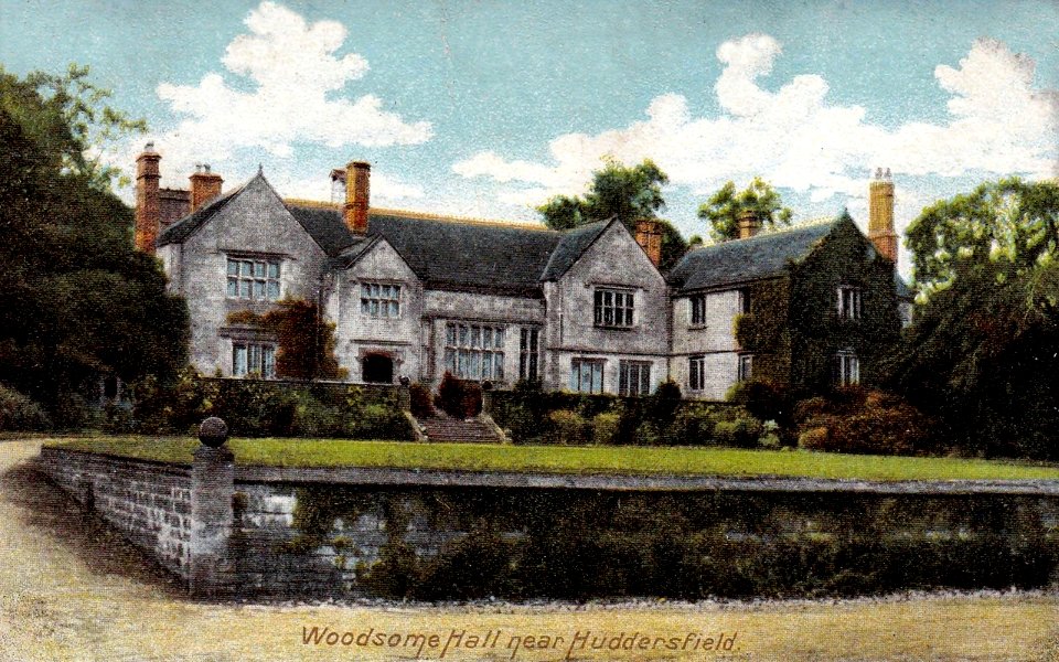 1905 postcard of Woodsome Hall