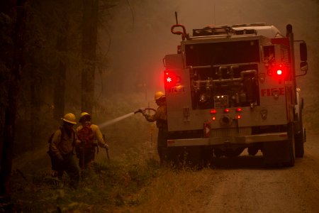 Firefighters, Umpqua National Forest Fires, 2017 photo