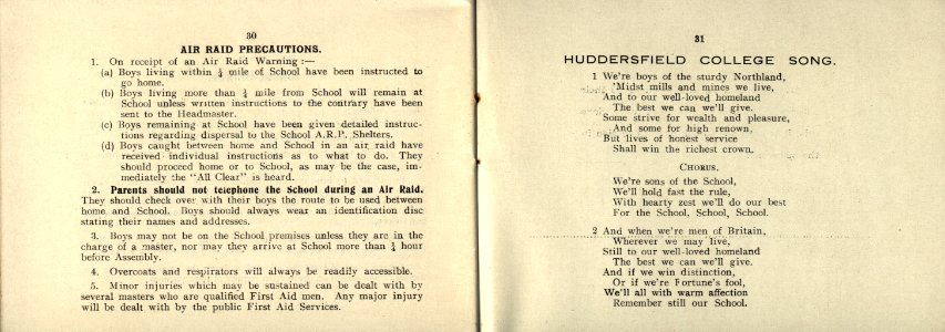 Huddersfield College Calendar - Winter Term 1940 - page 17