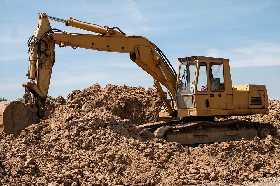 Construction work construction machine work