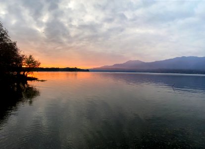 2020-10-25 Olympic Quinault Lake Sunset USFS photo by Kelsey Dyer