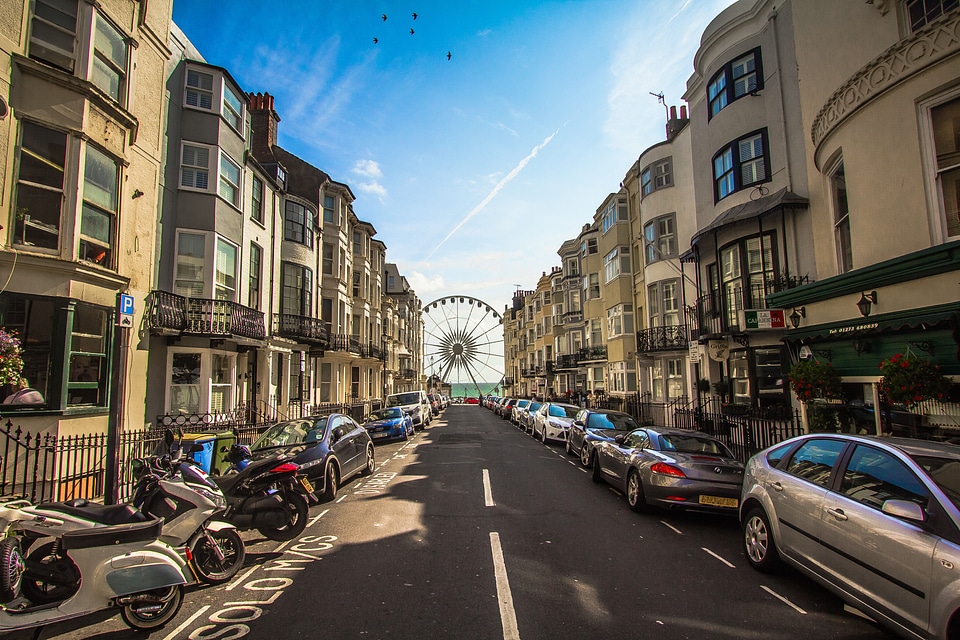 Brighton promenade coast