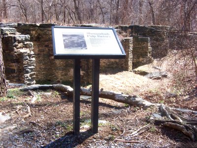 Shenandoah Pulp Factory, NPS Wayside along Shenandoah Street