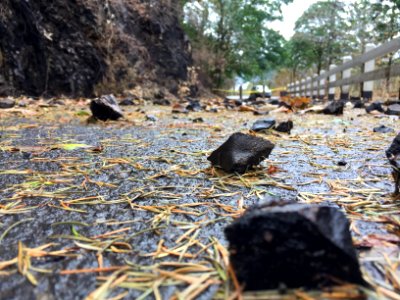Rock fall near Oneonta Tunnel