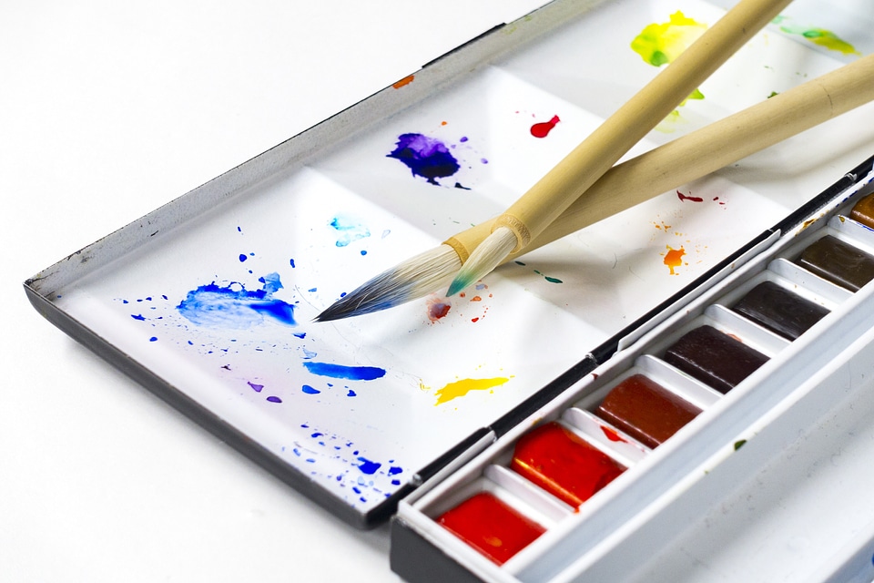 Color writing brush picture