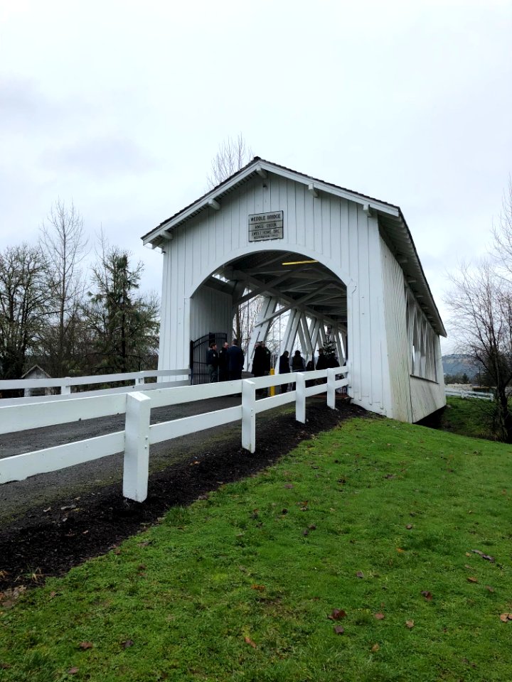 Weddle Covered Bridge in Sankey Park where the CCT launch event was held