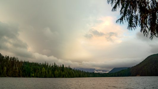 20190923-MountHood-CMR-0761a Clouds during sunset at Lost Lake, Mount Hood National Forest, Oregon 02. (USDA Forest Service photo by Cecilio Ricardo) photo