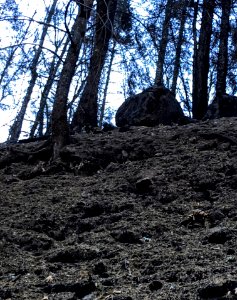 Risk of rockfall increases in burned areas.