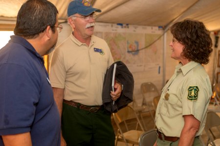 USFS Director of Fire & Aviation Management Shawna Legarza's visit to the ICP in Winthrop, WA
