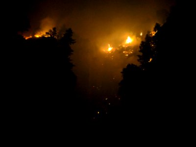 Eagle Creek Fire Sept. 4th, 2017 at Multnomah Falls