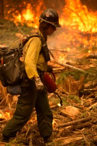 Burn Operation in Toketee Falls, North Umpqua Complex photo