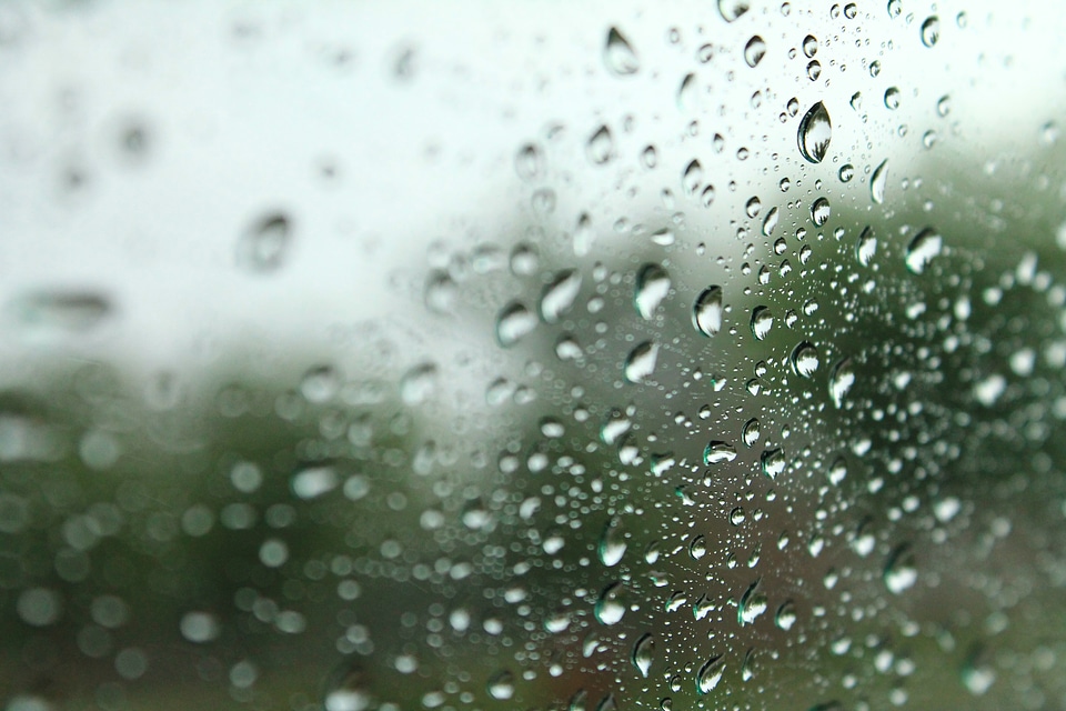 Water raindrops rainy