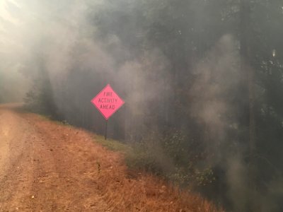 Fire traffic safety, smoky conditions, Sugar Pine Fire