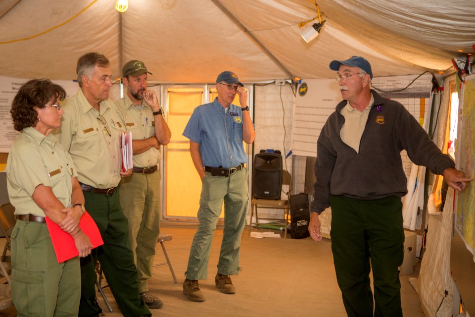 USFS Director of Fire & Aviation Management Shawna Legarza's visit to the ICP in Winthrop, WA