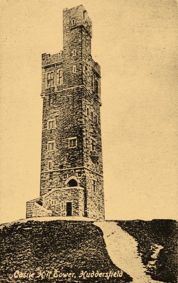 undated postcard of Victoria Tower, Castle Hill