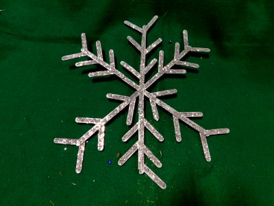 Large Popsicle Stick Snowflake photo